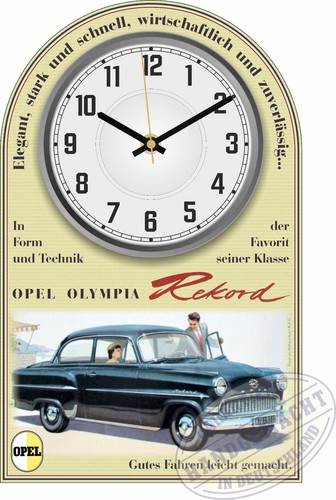 Oldtimer wanduhr motiv - wanduhr, opel
