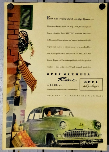 Altes werbe plakat pkw - werbe,