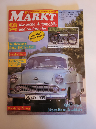 Oldtimer markt 1991 - markt, 12/1991