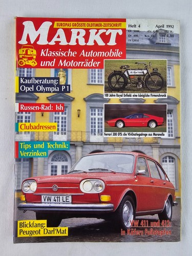 Oldtimer markt heft april - markt,