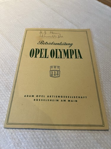 Original opel olympia - original,